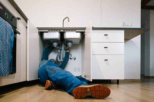 Professional Plumbing technician working in Hales Corners, WI